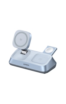 Ugreen Magflow 3-in-1 Qi2 25w Magsafe Manyetik Kablosuz Şarj İstasyonu, 55677