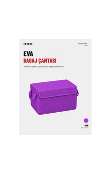 Trobus Eva Bagaj Çantası Organizer Katlanır, Kapaklı Mor Trobus Eva Bagaj Çantası Organizer Katlanır, Kapaklı Mor