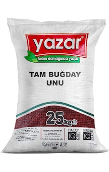 Yazar Taş Değirmende Öğütülmüş Tam Buğday Unu 25 KG Yazar Taş Değirmende Öğütülmüş Tam Buğday Unu 25 KG
