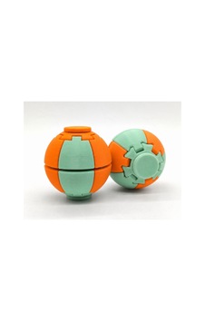 Alvera Press Küresi 3d Baskı Dönüşen Mekanik Fidget Stres Oyuncağı-mint-turuncu 20689548