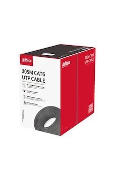 Dahua Pfm922-6un Cat6 Utp Polietilen Cca Kablo 305mt. Siyah Dahua Pfm922-6un Cat6 Utp Polietilen Cca Kablo 305mt. Siyah