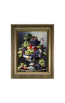 E38 El İşçiliği Meyve Tabağı Alüminyum Kabartma Tablo 55 42cm - 6647 E38 El İşçiliği Meyve Tabağı Alüminyum Kabartma Tablo 55 42cm - 6647