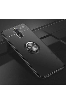 Huawei Mate 10 Lite Kılıf Zore Ravel Silikon Kapak Siyah