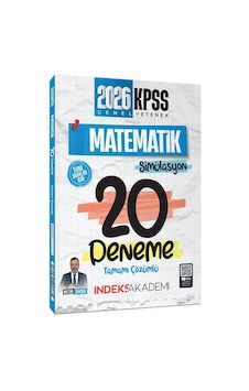 İndeks Akademi 2026 Kpss Matematik Simülasyon 20 Deneme Çözümlü - Metin Şimşek İndeks Akademi 2026 Kpss Matematik Simülasyon 20 Deneme Çözümlü - Metin Şimşek