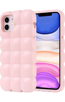 Apple Uyumlu iPhone 12 Kılıf Parlak Esnek Silikon Zore Dom Dom Kapak Pembe Apple Uyumlu iPhone 12 Kılıf Parlak Esnek Silikon Zore Dom Dom Kapak Pembe