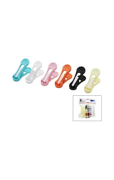 12pcs Yaysız Plastik Renkli Mandal Çok Renkli 12pcs Yaysız Plastik Renkli Mandal Çok Renkli