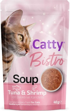 Catty Bistro Ton Balıklı Ve Karidesli Kedi Çorbası 40 Gr Catty Bistro Ton Balıklı Ve Karidesli Kedi Çorbası 40 Gr