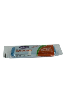 Çöp Torbası Büyük Boy 65x80cm 70gr 14mikron 50lt Mavi Rulo 10 Adet