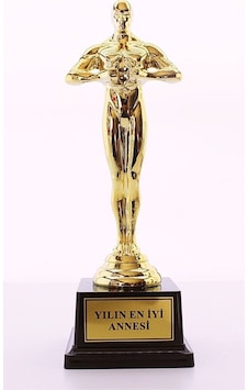 Yılın En İyi Annesi Oscarı Ödülü Eşe Sevgiliye Anneye Hediye Büyük Boy Gold