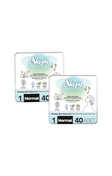 Sleepy Bio Natural Premium Plus Günlük Ped 40 Li 2 Adet Sleepy Bio Natural Premium Plus Günlük Ped 40 Li 2 Adet