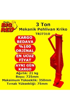 Bigred Trj7310 3 Ton Mekanik Pehlivan Kriko Bigred Trj7310 3 Ton Mekanik Pehlivan Kriko