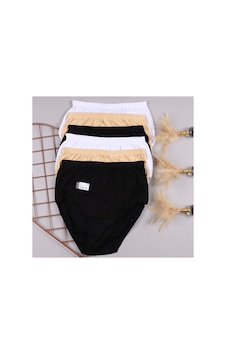 Tutku - Kadın Ribana Külot Siyah Ten Beyaz 6lı Karışık Tutku - Kadın Ribana Külot Siyah Ten Beyaz 6lı Karışık