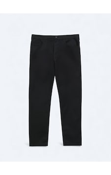 Kip Siyah Düz Dokuma Slim Fit Spor Pamuk Karışımlı Pantolon Siyah Kip Siyah Düz Dokuma Slim Fit Spor Pamuk Karışımlı Pantolon Siyah