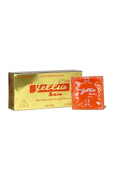 Jellia Skin Tırtıklı Prezervatif 12'li Jellia Skin Tırtıklı Prezervatif 12'li