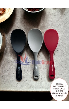 Sert Uçlu Isıya Dayanıklı Silikon Kaşık 3'lü 22 Cm Syh-gri-fşy Sert Uçlu Isıya Dayanıklı Silikon Kaşık 3'lü 22 Cm Syh-gri-fşy
