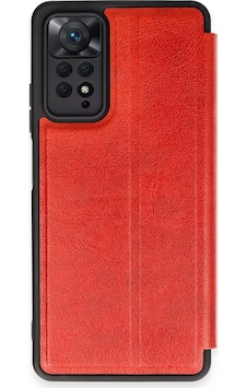 Newface Xiaomi Redmi Note 12 Pro 4g Kılıf Flip Cover Semeglbl - 34 - Kırmızı