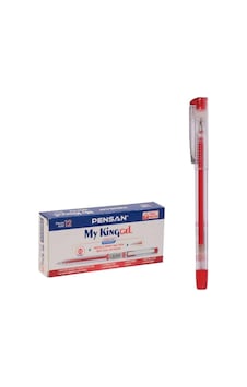 Pensan My-Kıng Jel Mürekkepli Kalem 0,5 Mm Kırmızı 12'Lİ Pensan My-Kıng Jel Mürekkepli Kalem 0,5 Mm Kırmızı 12'Lİ