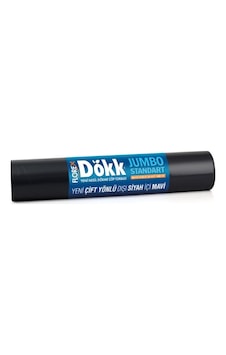 Florex Dökk Jumbo Standart Boy Çöp Torbası 9 Adet Siyah - Mavi 80 x 110 CM Florex Dökk Jumbo Standart Boy Çöp Torbası 9 Adet Siyah - Mavi 80 x 110 CM