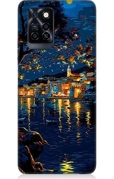 İnfinix Note 10 Pro Uyumlu Gece Işıkları Desenli Silikon Kılıf İnfinix Note 10 Pro Uyumlu Gece Işıkları Desenli Silikon Kılıf