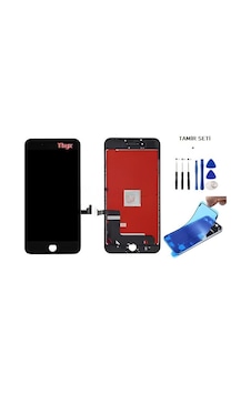 Tkgz Apple Uyumlu iPhone 8 Plus Lcd Ekran Dokunmatik -a- Kalite + Tamir Seti + Toz Bantı Siyah Tkgz Apple Uyumlu iPhone 8 Plus Lcd Ekran Dokunmatik -a- Kalite + Tamir Seti + Toz Bantı Siyah