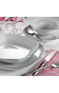 Porselen Efes 6 Parça Platin 14 Cm Kase Beyaz Porselen Efes 6 Parça Platin 14 Cm Kase Beyaz