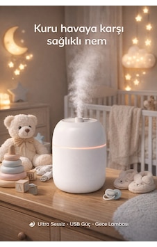 Buğz Bebek Ve Çocuk Odası İçin Sessiz Ultrasonik Hava Nemlendirici Gece Lambalı Buhar Makinesi Buğz Bebek Ve Çocuk Odası İçin Sessiz Ultrasonik Hava Nemlendirici Gece Lambalı Buhar Makinesi