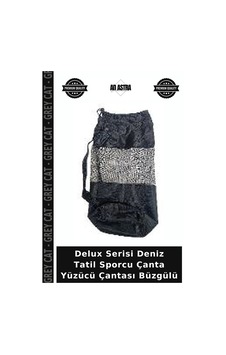 Grey Cat Delux Serisi Deniz Tatil Sporcu Çanta Yüzücü Çantası Büzgülü Diğer