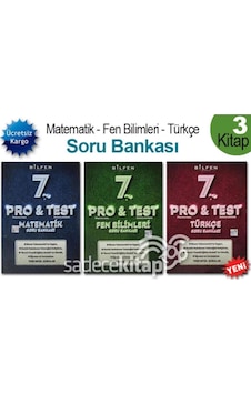 Bilfen 7. Sınıf Pro Test Soru Bankası Seti 3 Kitap Bilfen 7. Sınıf Pro Test Soru Bankası Seti 3 Kitap