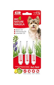Bio Petactive Nature Magela 1-10 KG Köpek Pire Damlası 3 x 1.5 ML