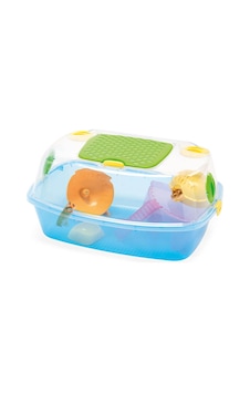 Imac - 158 - Yo-yo Plus Plastik Hamster Kafesi - Spt-gld - Mavi 54x39x27cm Imac - 158 - Yo-yo Plus Plastik Hamster Kafesi - Spt-gld - Mavi 54x39x27cm