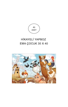 Hikayeli Yapboz Ema Çocuk 30 X 40 - 40 Adet