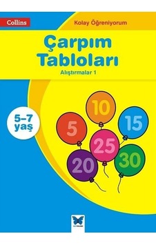 Kolay Öğreniyorum-Çarpım Tabloları Alıştırmalar 1 (5-7 Yaş) - Peter Clarke - Mavi Kelebek Kolay Öğreniyorum-Çarpım Tabloları Alıştırmalar 1 (5-7 Yaş) - Peter Clarke - Mavi Kelebek