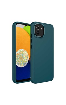 Galaxy A03 Kılıf Metal Çerçeve Ve Buton Tasarımlı Silikon Zore Luna Kapak Koyu Yeşil Galaxy A03 Kılıf Metal Çerçeve Ve Buton Tasarımlı Silikon Zore Luna Kapak Koyu Yeşil