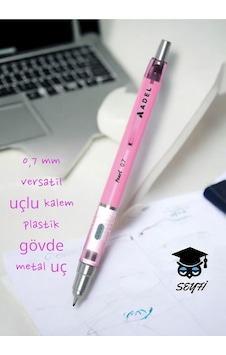 0,7 Mm Versatil Uçlu Kalem Plastik Gövde Metal Uç Pembe 0,7 Mm Versatil Uçlu Kalem Plastik Gövde Metal Uç Pembe