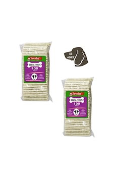Dental Twists - Beyaz Burgu Çubuk - 100'lü Mega 2 Paket - 1200 Gram Dental Twists - Beyaz Burgu Çubuk - 100'lü Mega 2 Paket - 1200 Gram