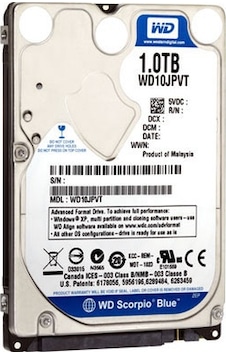 Western Digital Scorpio Blue WD10TPVT 1 TB HDD Western Digital Scorpio Blue WD10TPVT 1 TB HDD