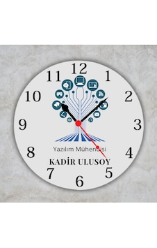 Teknoloji Ve Bilişim Temalı Ofis Duvar Saati - Yazılımcıya Özel İsimli Metal Saat Çok Renkli Teknoloji Ve Bilişim Temalı Ofis Duvar Saati - Yazılımcıya Özel İsimli Metal Saat Çok Renkli