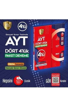 Soru Kalesi Yayınları Ayt Dört 4 Lük Denemesi 2021-2022