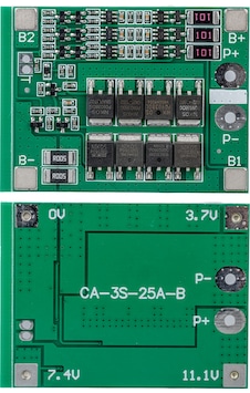 Weko Bms-24227 3s 25a Bms Devresi Lityum Batarya Şarj Modülü 57x45x3.5mm Weko Bms-24227 3s 25a Bms Devresi Lityum Batarya Şarj Modülü 57x45x3.5mm