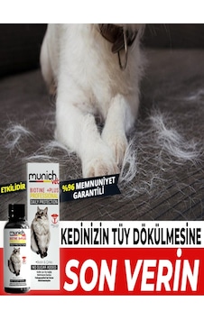 Munich Kedi Biotine +Plus Kedi Sağlığı Damlası 100 ml Kedi Tüy Dö Munich Kedi Biotine +Plus Kedi Sağlığı Damlası 100 ml Kedi Tüy Dö