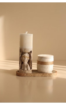 Giselle Golden Muse Candle & Beige Duo Bej - Altın Giselle Golden Muse Candle & Beige Duo Bej - Altın