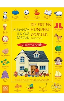 Almanca İlk Yüz Sözcük Çıkartma Kitabı- 1001 Çiçek