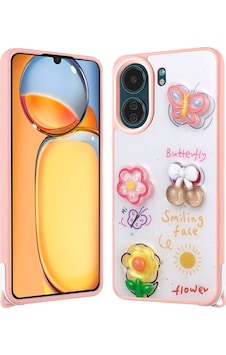 Xiaomi Redmi 13c İle Uyumlu Kılıf Parlayan Sıvılı Simli Kabartma Figürlü Kapak Xiaomi Redmi 13c İle Uyumlu Kılıf Parlayan Sıvılı Simli Kabartma Figürlü Kapak