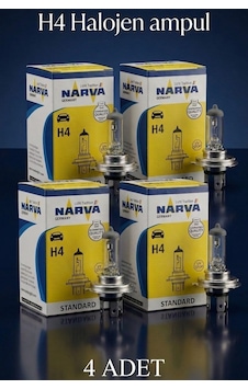4 Adet Narva 12v H4 43t 60w 55w Far Ampulu 4 Adet Narva 12v H4 43t 60w 55w Far Ampulu