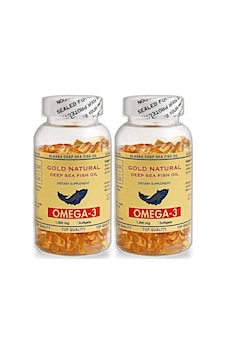 Gold Natural Omega 3 Balık Yağı 1000 Mg 2X100 Softgel 12- Gold Natural Omega 3 Balık Yağı 1000 Mg 2X100 Softgel 12-