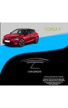 Opel Corsa F Krom Cam Çerçevesi 10 Parça