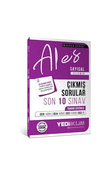Yediiklim Yayınları 2026 Ales Sayısal Yetenek Tamamı Çözümlü Son 10 Sınav Çıkmış Sorular 23 Kasım 2025 Ales-3 Ekli Yediiklim Yayınları 2026 Ales Sayısal Yetenek Tamamı Çözümlü Son 10 Sınav Çıkmış Sorular 23 Kasım 2025 Ales-3 Ekli