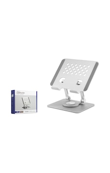 Metal 360 Derece Dönebilen Ergonomik Tablet Ve Laptop Standi - Silver Hdx8021