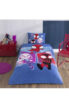 Taç Lisanslı Spidey Adventure Tek Kişilik Pamuk Nevresim Takımı 000000001000051955 Çok Renkli