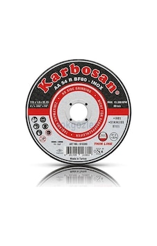Karbosan İnox Metal Kesme Taşı 115 x 1.0x22.23 MM 25'li Kutu Karbosan İnox Metal Kesme Taşı 115 x 1.0x22.23 MM 25'li Kutu